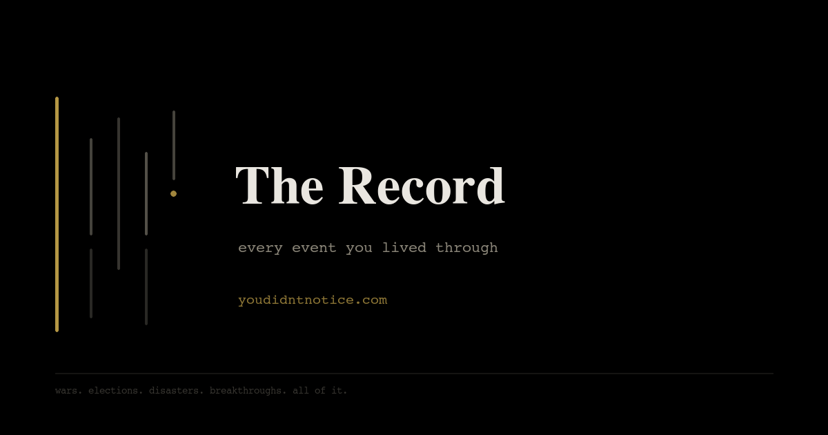 I built a site that shows every world event you lived through